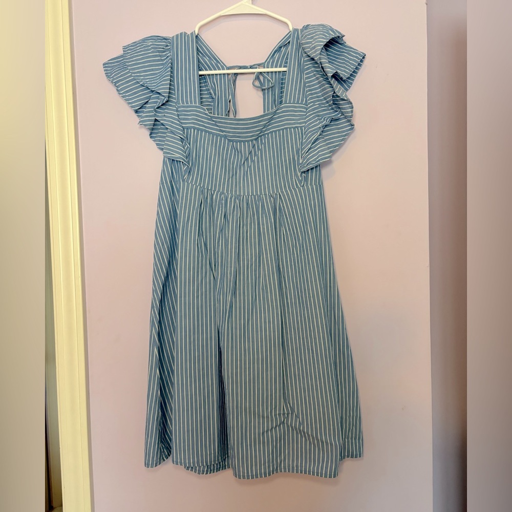 Urban Outfitters Blue Striped Dress